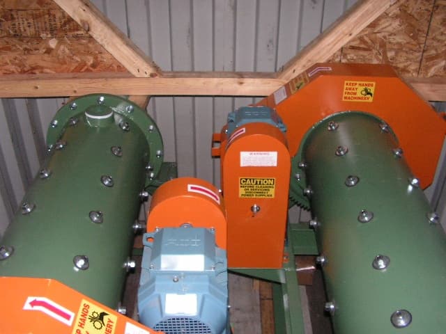 Two 16-inch ball mills